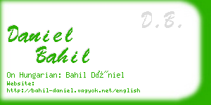 daniel bahil business card